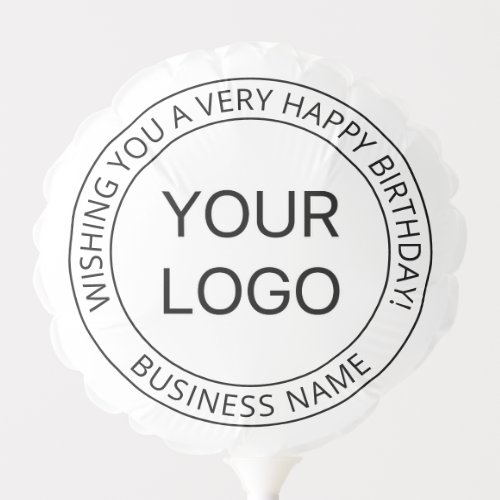 Your Own Logo  Custom Birthday Message  Balloon