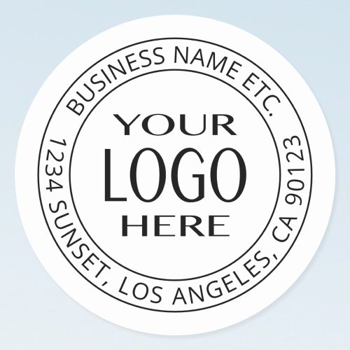 Your Own Logo  Customizable Circular Text Classic Round Sticker