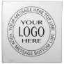 Your Own Logo & Customizable Circular Text Cloth Napkin