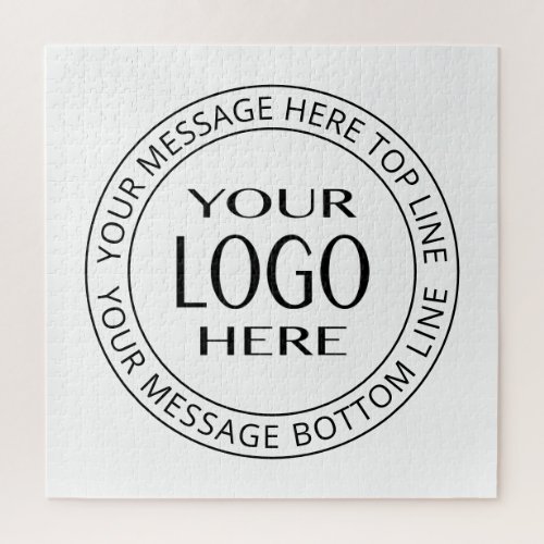 Your Own Logo  Customizable Circular Text Jigsaw Puzzle