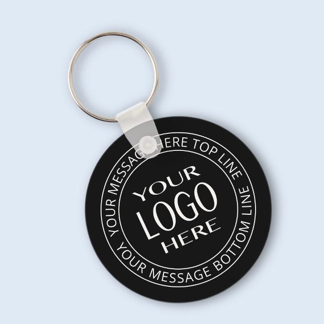 Your Own Logo & Customizable Circular Text Keychain (Creator Uploaded)