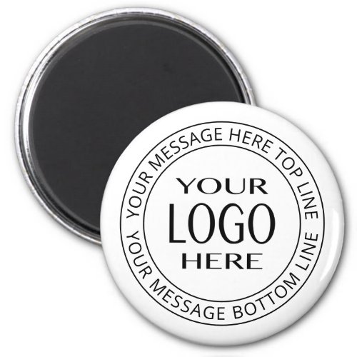 Your Own Logo  Customizable Circular Text Magnet