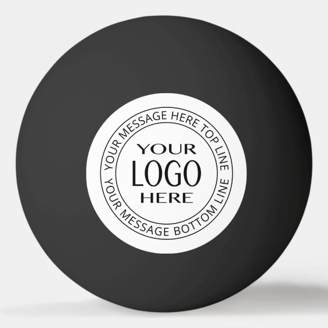 Your Own Logo & Customizable Circular Text Ping Pong Ball (Front)
