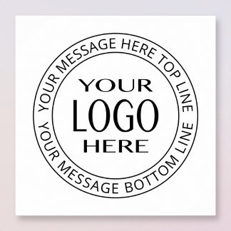 Your Own Logo & Customizable Circular Text Poster