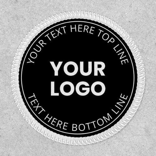 Your Own Logo  Editable Circular Text Patch