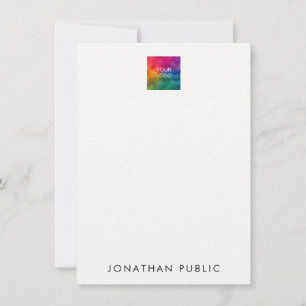 Your Own Logo Elegant Template Felt White Vertical