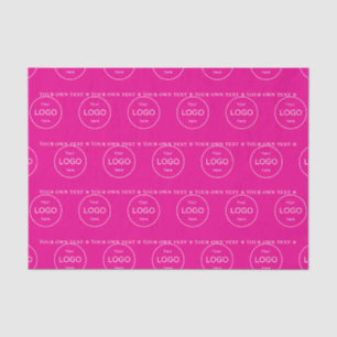Your own logo here company pink Tissue Paper