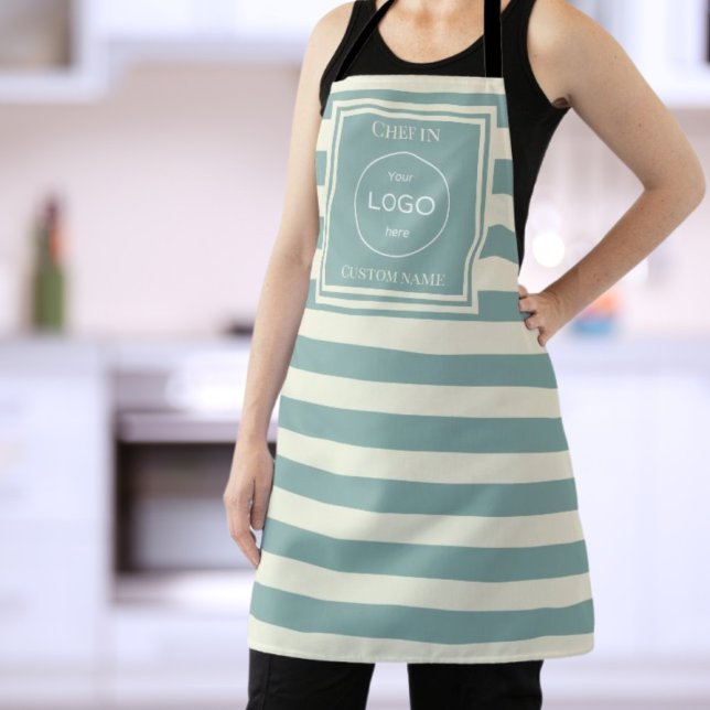 Your own logo restaurant bar chef waiter Apron (Creator Uploaded)