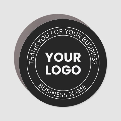 Your Own Logo  Thank You Editable Message Car Magnet