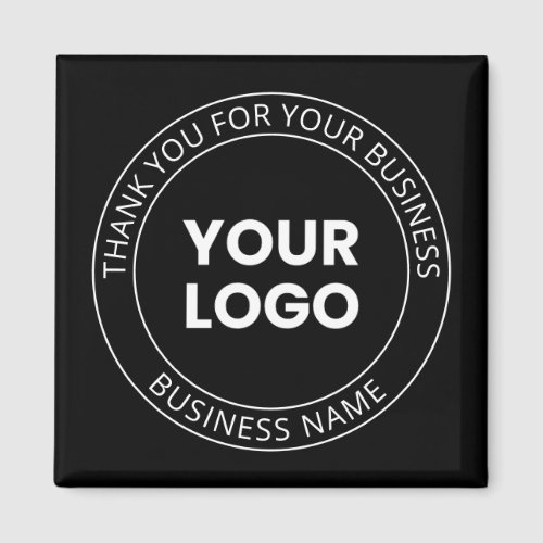 Your Own Logo  Thank You Editable Message Magnet