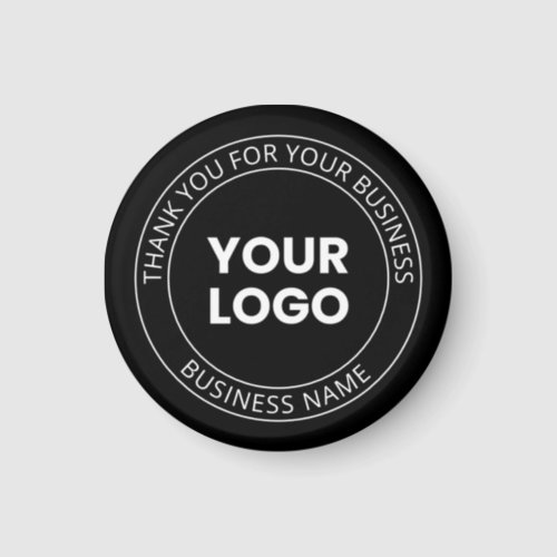 Your Own Logo  Thank You Editable Message Magnet