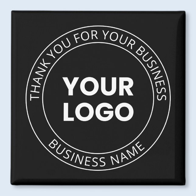 Your Own Logo & Thank You Editable Message Magnet (Creator Uploaded)