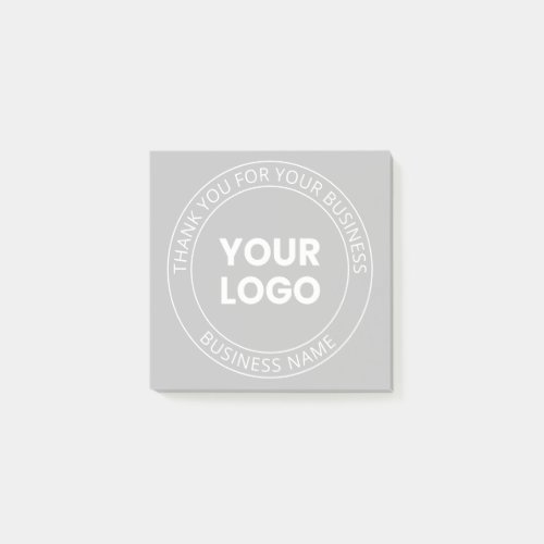 Your Own Logo  Thank You Editable Message Post_it Notes