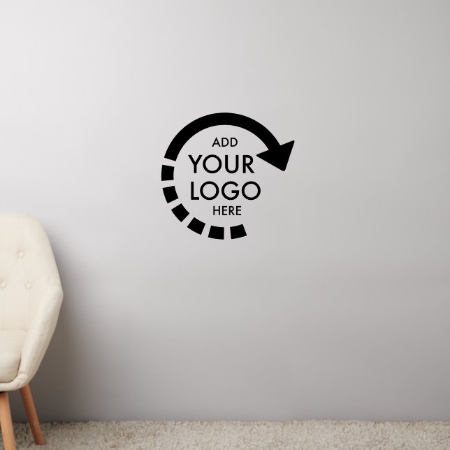 YOUR OWN LOGO Wall Decal (Living Room 2)