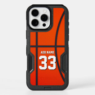 Your own name and number Basketball Sport iPhone 16 Pro Max Case