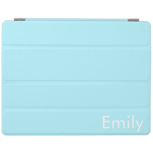 Your Own Name or Word  Soft Sky Blue iPad Smart Cover