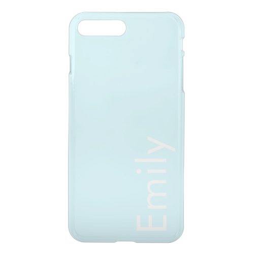Your Own Name or Word  Soft Sky Blue iPhone 8 Plus7 Plus Case