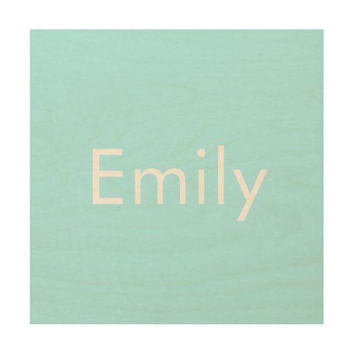 Your Own Name or Word  Soft Sky Blue Wood Wall Art
