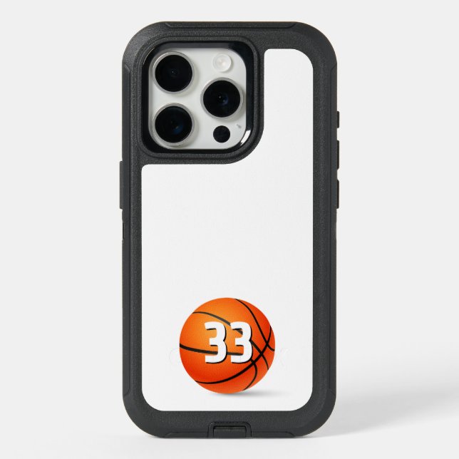 Your own number | Basketball Sport Gifts iPhone 15 Pro Case (Back)