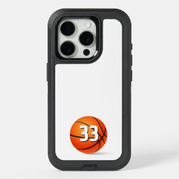 Your Own Number | Basketball Sport Gifts Iphone 15 Pro Case by BestCases4u at Zazzle