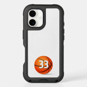 Your own number Basketball Sport Gifts iPhone 16 Case