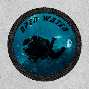 Your own open water scuba diving accessory outfit patch