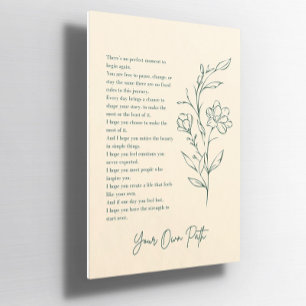 Your Own Path Floral Custom Inspirational Poster