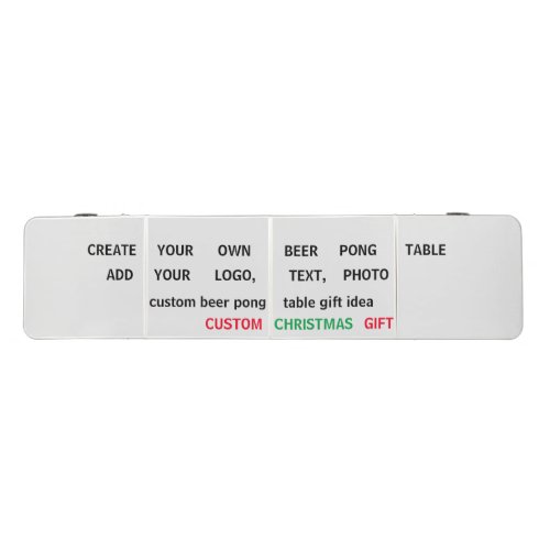 Your Own Personalized Custom Christmas Festive Beer Pong Table