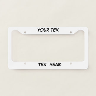 your own personalized license plate frames. frame