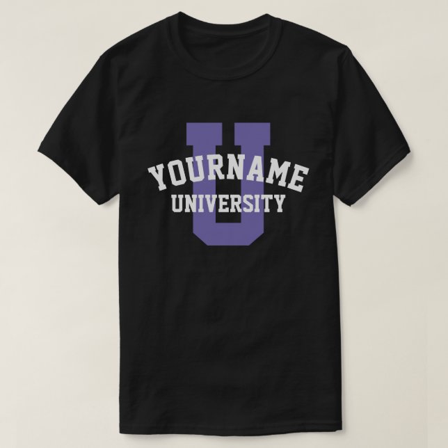 Your Own Personalized University Logo T-Shirt (Design Front)