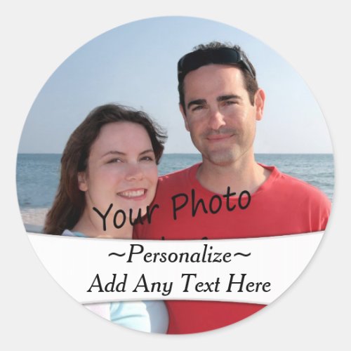 Your Own Photo And Custom Text Stickers