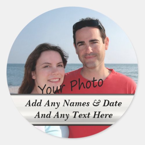 Your Own Photo And Custom Text Stickers