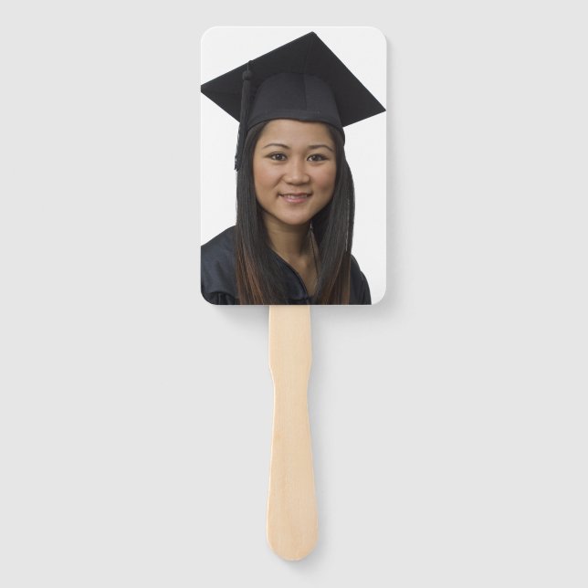 Your Own Photo Graduation Birthday Wedding Hand Fan (Back)