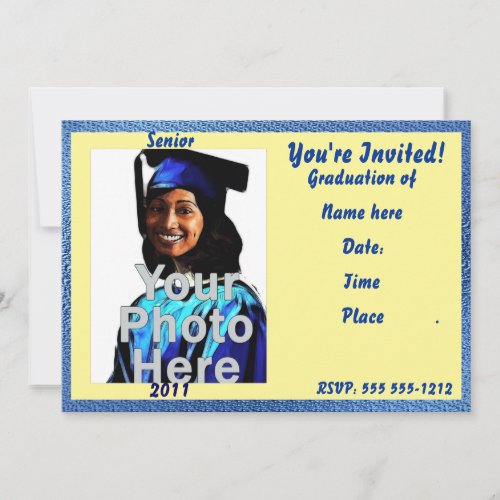 Your Own Photo Graduation Invite