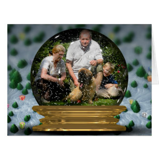 Your own photo in a Snowglobe Frame! - Cards
