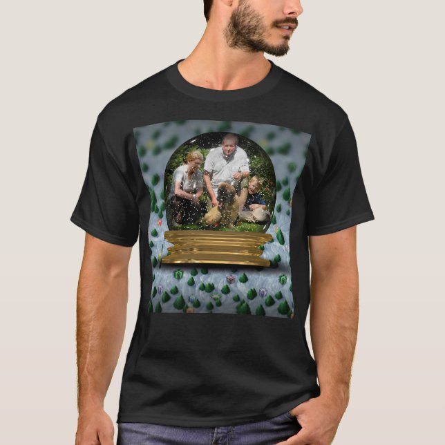 Your own photo in a Snowglobe Frame! - T-Shirt (Front)