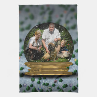 Your own photo in a Snowglobe Frame! - Towel
