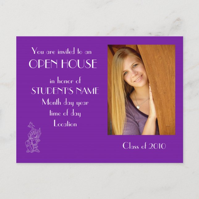 Your own photo - Open house postcard (Front)