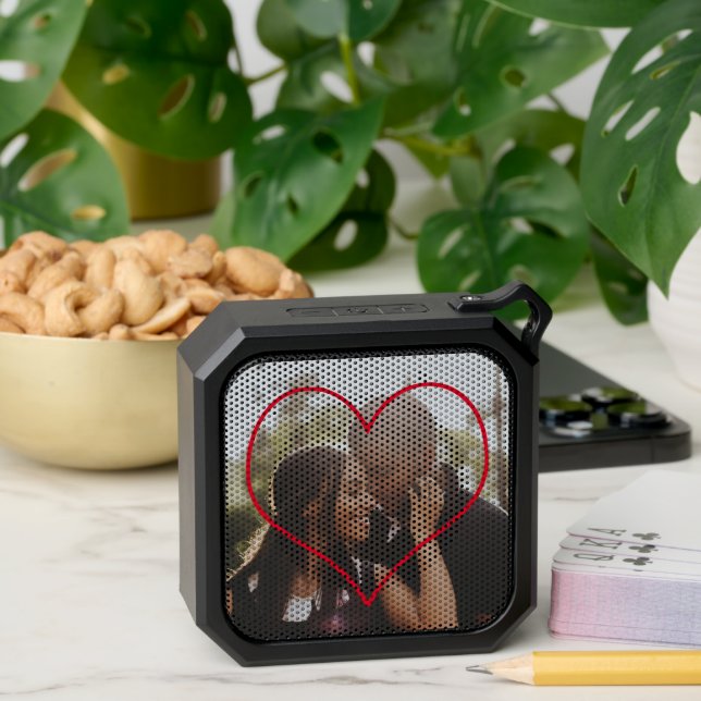 Your Own Photo Personalized Heart Bluetooth Speaker (Insitu(Table))