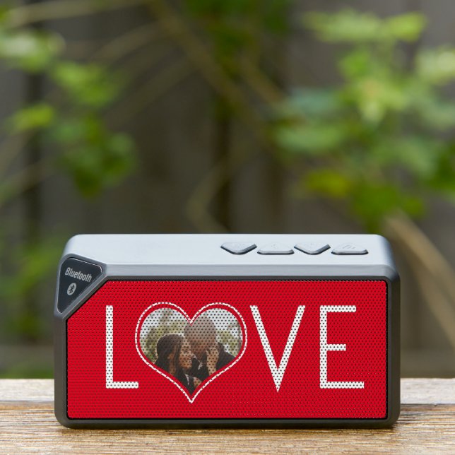 Your Own Photo Personalized Love Heart Bluetooth Speaker (Insitu(Outdoor))