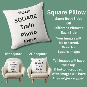 Your Own Photo(s) on Square Pillow