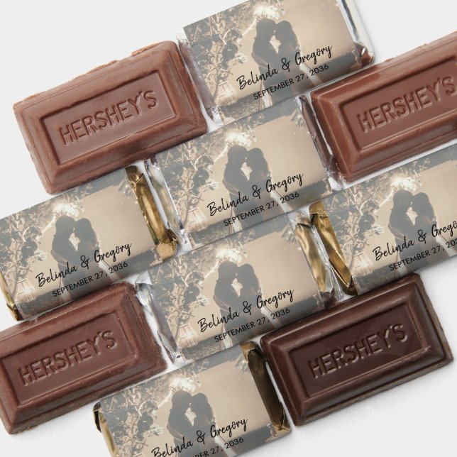 Your Own Photos Faded Wedding  Hershey's Miniatures (Assorted)