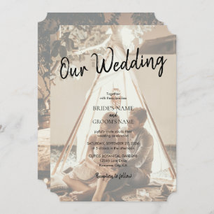 Your Own Photos Faded Wedding Invitations