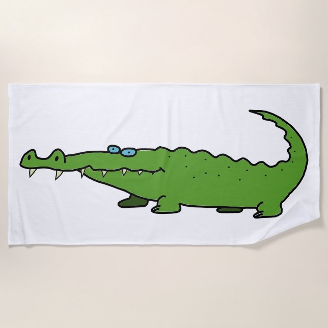 Your own premium quality crock logo beach towel (Front)