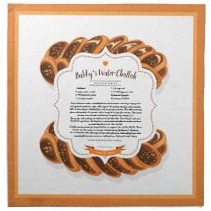 Your Own Recipe Rising Challah Dough Cover & Cloth Napkin