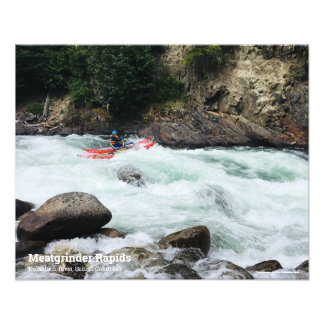 Your Own River Rafting Photo With Caption Print