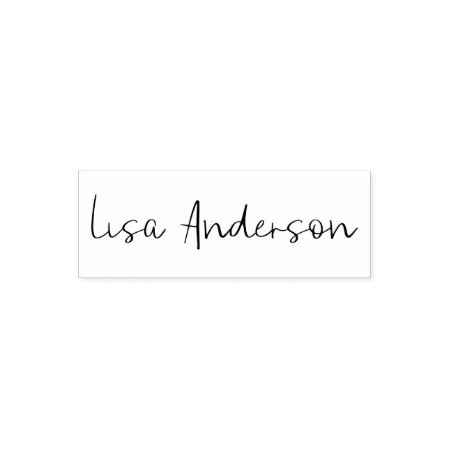 Your Own Signature Small Business Professional Self-inking Stamp (Design)