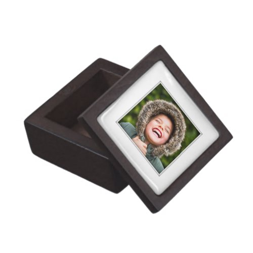 Your Own Square Photo Framed Black Shadow Inlay Gift Box