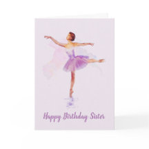 Your Own Text on this Lovely Lilac Ballerina