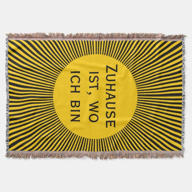 Your own Texts, Sayings and Wisdoms Throw Blanket (Front)